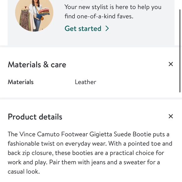 Vince camuto size 7 booties pointed toe 3” - Picture 2 of 6